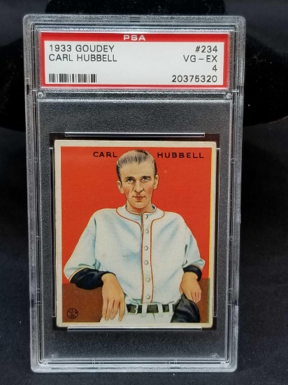 1933 Goudey Red PSA #234 Carl Hubbell VG-EX4