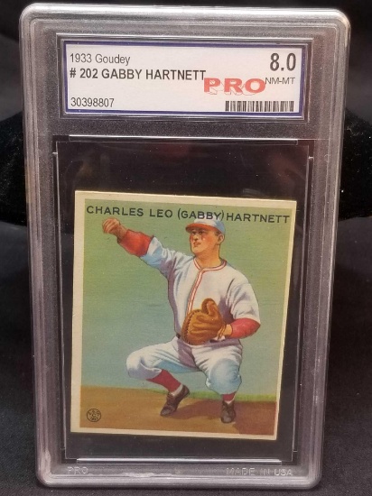 1933 Goudey Blue PSA #202 Gabby Hartnett NM-MT8