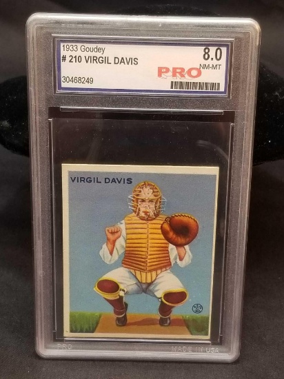 1933 Goudey Blue PSA #210 Virgil Davis NM-MT8