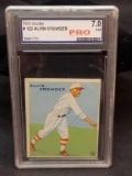 1933 Goudey Blue PSA #122 Alvin Crowder NM7