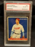 1933 Goudey Red PSA #64 Burleigh Grimes VG EX4