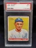 1933 Goudey Red PSA #81 Sam Jones VG3