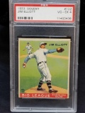 1933 Goudey Red PSA #132 Jim Elliot VG EX4