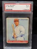 1933 Goudey Red PSA #161 Al Spohrer VG3