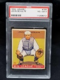 1933 Goudey Red PSA #186 John Schulte VG EX4