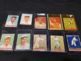 1933 Goudey Baseball Card Lot 10 Units