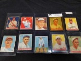 1933 Goudey Baseball Card Lot 10 Units