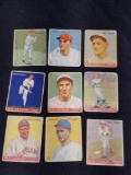 1933 Goudey Baseball Cards 9 Units