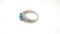 2ct+ Blue Topaz & Diamond Ring w/ 925 Sterling Silver Brand New Designer Natural Gem Stones Size 7