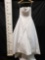 Signature size 14 Satin Look and Beautiful Beaded Wedding dress.with attached Train
