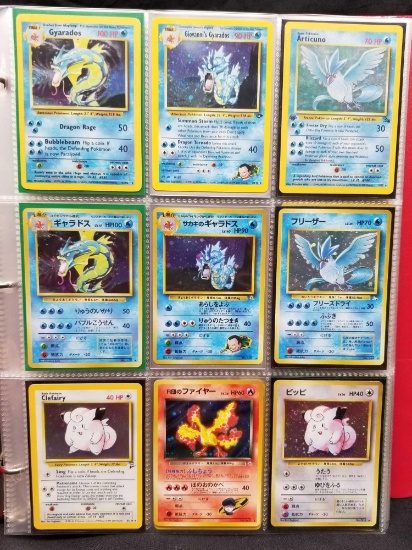 Pokemon Cards in Pages Halos Japanese