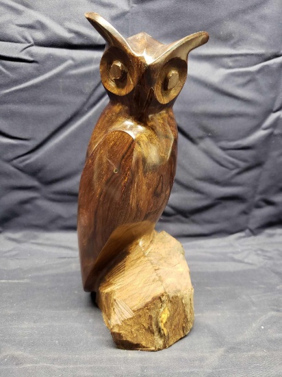 Beautful Carved HardWood Owl.
