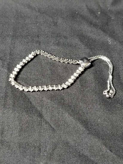 1/2 Ct. Diamond Adjustable Bolo Slide Tennis Bracelet