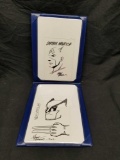 Signed Artist Drawings Captain America Wolverine