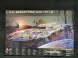 U.S.S ENTERPRISE FRAMED PICTURE