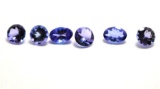 2.83ct Tanzanite Gems, 6 Gorgeous Deep Colored Stones