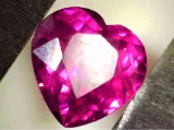 1.03ct Heart Shaped Natural Pink Rhodolite Garnet Madagascar