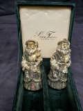 Silver Treasures by Godinger. Santa Salt and Pepper shakers.