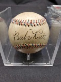 Non authenticated ball says Babe Ruth