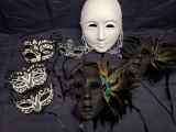 Lot of Decrative Masks. Great for Wall decor or Mardi Gras events.