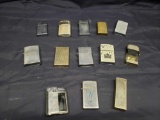 Vintage lighters 13 in lot.