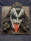 Gene Simmons face sculpture