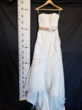 DaVinci size 8 Ivory with Nylon overlay Wedding gown