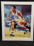 Andre Miller Basketball Signed Canvas Art Drawing COA