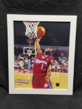 Kenyon Dooling Basketball Signed Canvas Art Drawing COA