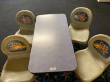 Poway Fun Bowl 4 chair table portable 47in long 63in wide
