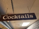 Cocktail bar sign 3ft long