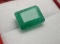 Emerald natural earth mined huge stone 17.01ct Emerald cut natural gemstone