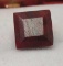 Ruby blood red 10.27ct huge princess cut natural earth mined stone