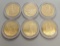 Washington state quarters gold plated lot of 6 nice collector coins