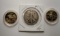 Walking liberty half 90% and 2 gold plated state quarters lot