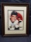 Ted Williams Signed Print Framed COA