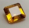 Orange Sapphire square cut 8.5ct