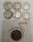 6 Silver dimes & 1909 wheat penny