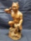 Asian Carved Clay Statue