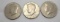 1974 Kennedy silver halfs 3 coins