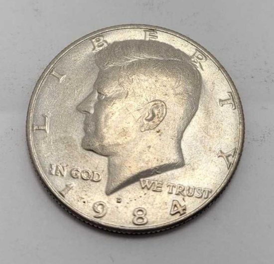 1984 Kennedy silver half