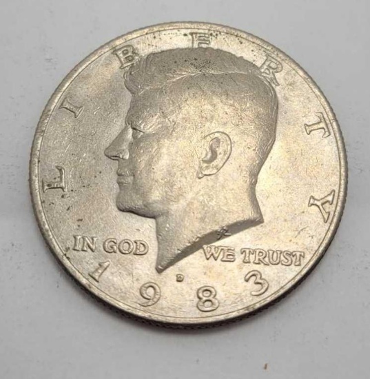 1983 Kennedy silver half