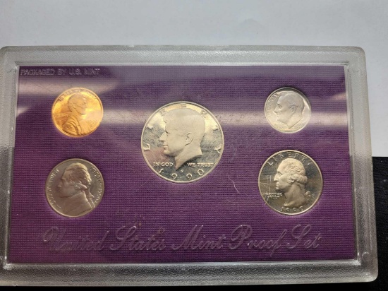 1990 United States Mint Proof set in plastic case
