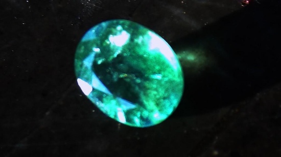Emerald natural untreated Zambian high end premium gemstone 1.11ct