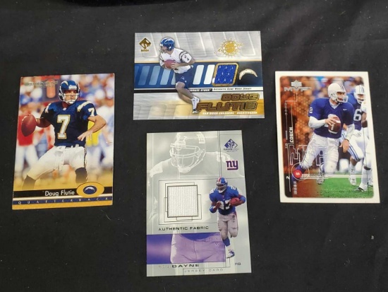 Football cards Jersey cards Doug Flutie tim couch Ron Dayne