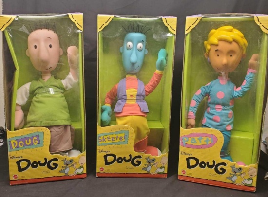 Disney Mattel Doug figures 3 figures