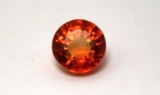 7.20ct big pumpkin unheated sapphire gemstone round cut untreated