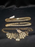 Beautiful Goldtone Choker style necklaces