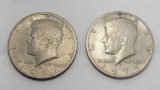 1971 Kennedy silver halfs 2 coins