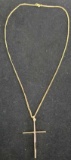 10kt Gold necklace with cross